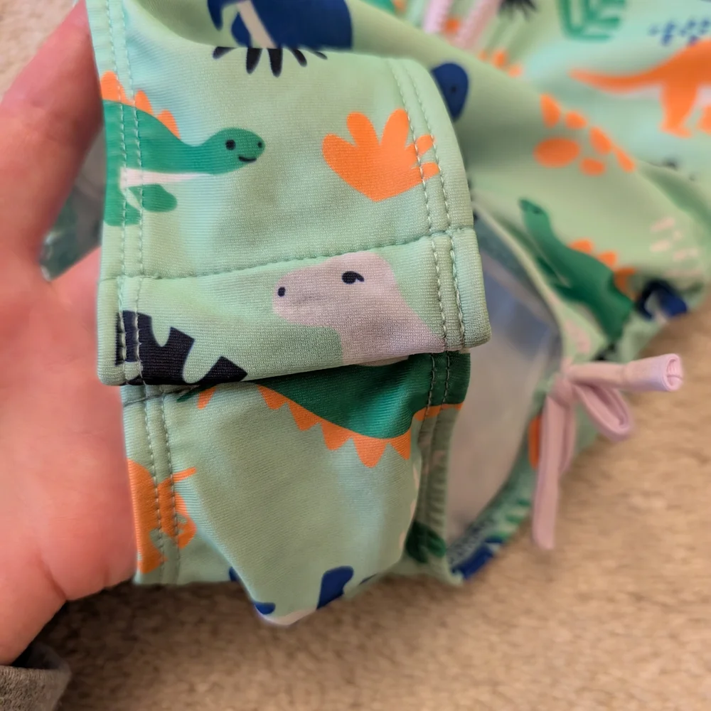 Cat & Jack Dinosaur Swimsuit Rashguard 18 Month